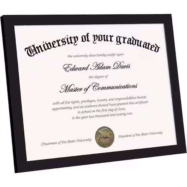 Moldura para Diplomas e Certificados